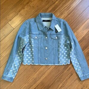 NEW J BRAND Women’s Denim Crop Jacket Ambitious S
